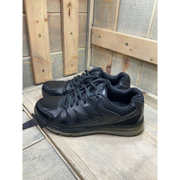 TREDSAFE Mens MNTS48DP001 Slip Resistant Lace Up Black Running Shoes Size 7 - Picture 3 of 9